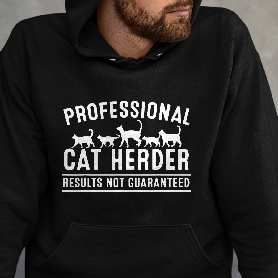 Cat Love Shirt, Funny Cat Lover Gift UnisexT-Shirt/Hoodie/Sweatshirt HLT00 - Funny Cat Herder Gift for Crazy Animal Kitten Lovers Men Women T-Shirt