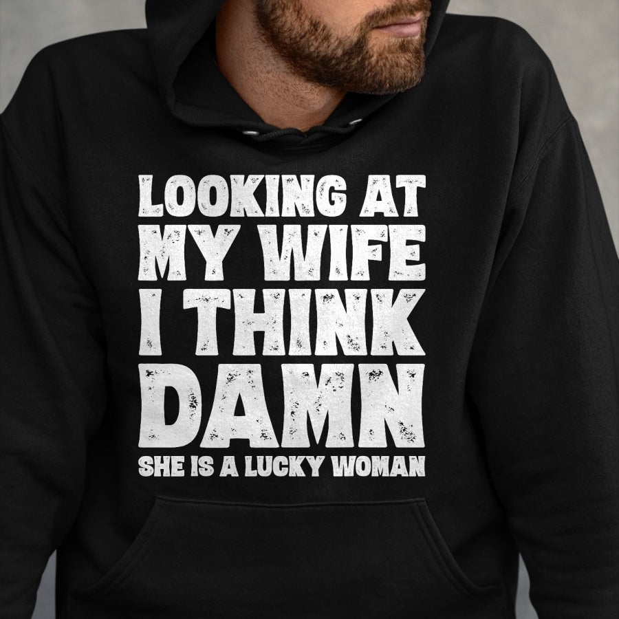 Best Husband Shirt, Wife and Husband Unisex T-Shirt/Hoodie/Sweatshirt HLT00 - Funny Dad Joke Quote Gift Shirt for Husband Father from Wife T-Shirt