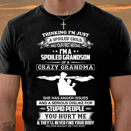 Spoiled by Grandma Shirt – From Grandma to Grandson NINA00 (SKU-GMS2-00)