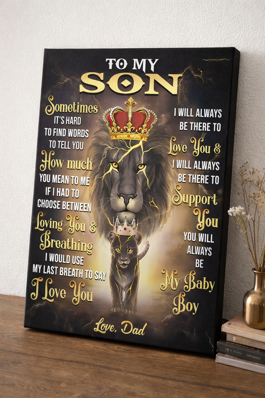 CANVAS FOR SON - BEST GIFT FROM DAD - LUAN00 (SKU2604-139)