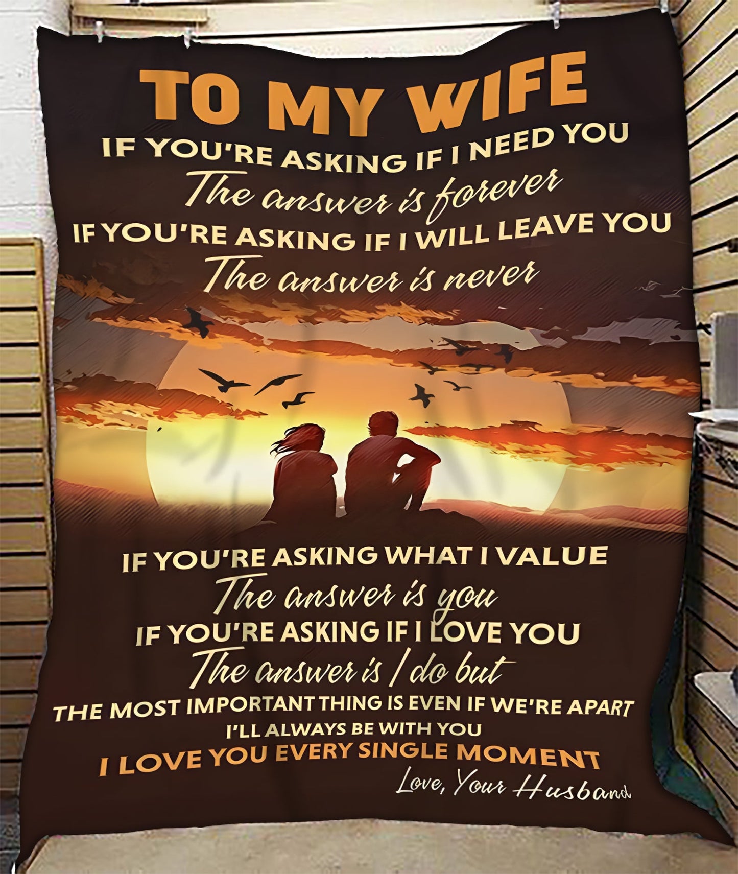 BLANKET FOR WIFE FROM HUSBAND – COMFORT & WARMTH GIFT
