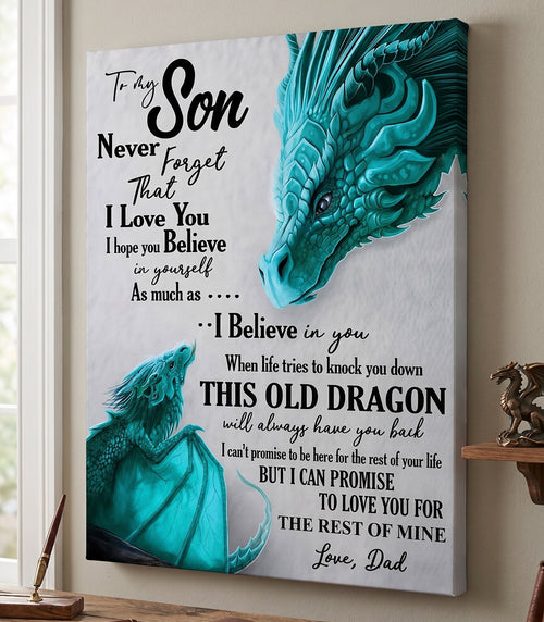 CANVAS FOR SON - BEST GIFT FROM DAD - LUAN00 (SKU2605-179)