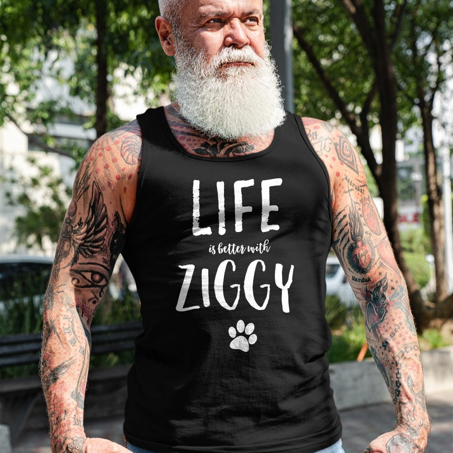 Cat Love Shirt, Funny Cat Lover Gift UnisexT-Shirt/Hoodie/Sweatshirt HLT00 - Ziggy Cat Name T-Shirt Gift Shirt T-Shirt - Black, Small - Cat Lovers (Adult Males and Females) - Un