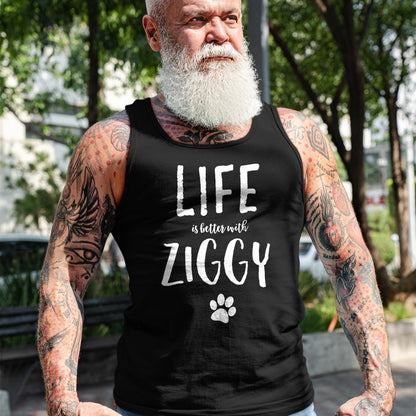 Cat Love Shirt, Funny Cat Lover Gift UnisexT-Shirt/Hoodie/Sweatshirt HLT00 - Ziggy Cat Name T-Shirt Gift Shirt T-Shirt - Black, Small - Cat Lovers (Adult Males and Females) - Un