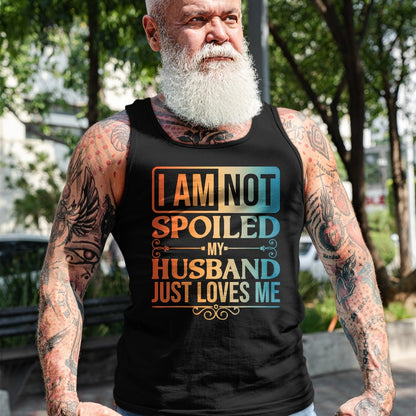 Best Husband Shirt, Wife and Husband Unisex T-Shirt/Hoodie/Sweatshirt HLT00 - Funny Spoiled Wife Art For Women Girls Husband Spoiled Wife T-Shirt (1)