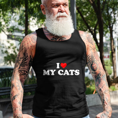 Cat Love Shirt, Funny Cat Lover Gift UnisexT-Shirt/Hoodie/Sweatshirt HLT00 - I Love My Cats T-Shirt, Women, Black, X-Small