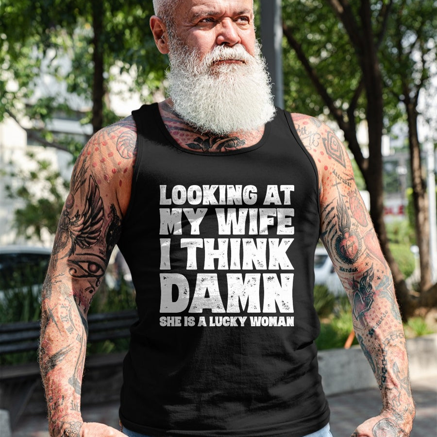 Best Husband Shirt, Wife and Husband Unisex T-Shirt/Hoodie/Sweatshirt HLT00 - Funny Dad Joke Quote Gift Shirt for Husband Father from Wife T-Shirt