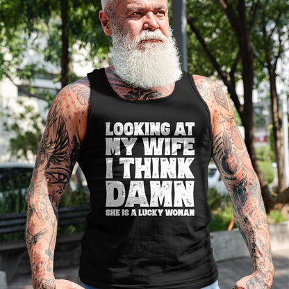 Best Husband Shirt, Wife and Husband Unisex T-Shirt/Hoodie/Sweatshirt HLT00 - Funny Dad Joke Quote Gift Shirt for Husband Father from Wife T-Shirt
