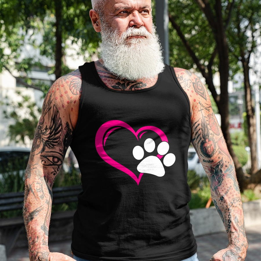 Cat Love Shirt, Funny Cat Lover Gift UnisexT-Shirt/Hoodie/Sweatshirt HLT00 - Cute I Love My Dog Puppy Cat Paw Heart T-Shirt