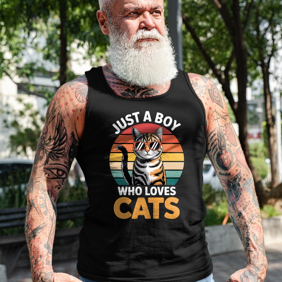 Cat Love Shirt, Funny Cat Lover Gift UnisexT-Shirt/Hoodie/Sweatshirt HLT00 - Boys Cat T-Shirt (1)