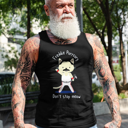 Cat Love Shirt, Funny Cat Lover Gift UnisexT-Shirt/Hoodie/Sweatshirt HLT00 - Don_t Stop Meow Freddie Purrcury Tshirt Gift for Women Men T-Shirt