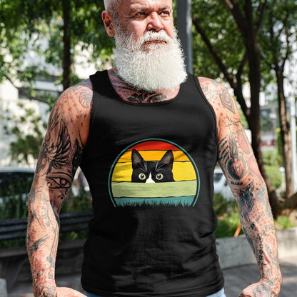 Cat Love Shirt, Funny Cat Lover Gift UnisexT-Shirt/Hoodie/Sweatshirt HLT00 - Tuxedo cat vintage retro cats loves T-Shirt