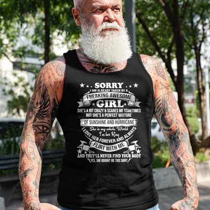 Best Husband Shirt, Wife and Husband Unisex T-Shirt/Hoodie/Sweatshirt HLT00 - Sorry I am Already Taken by Awesome Girl Shirt Valentine Day T-Shirt