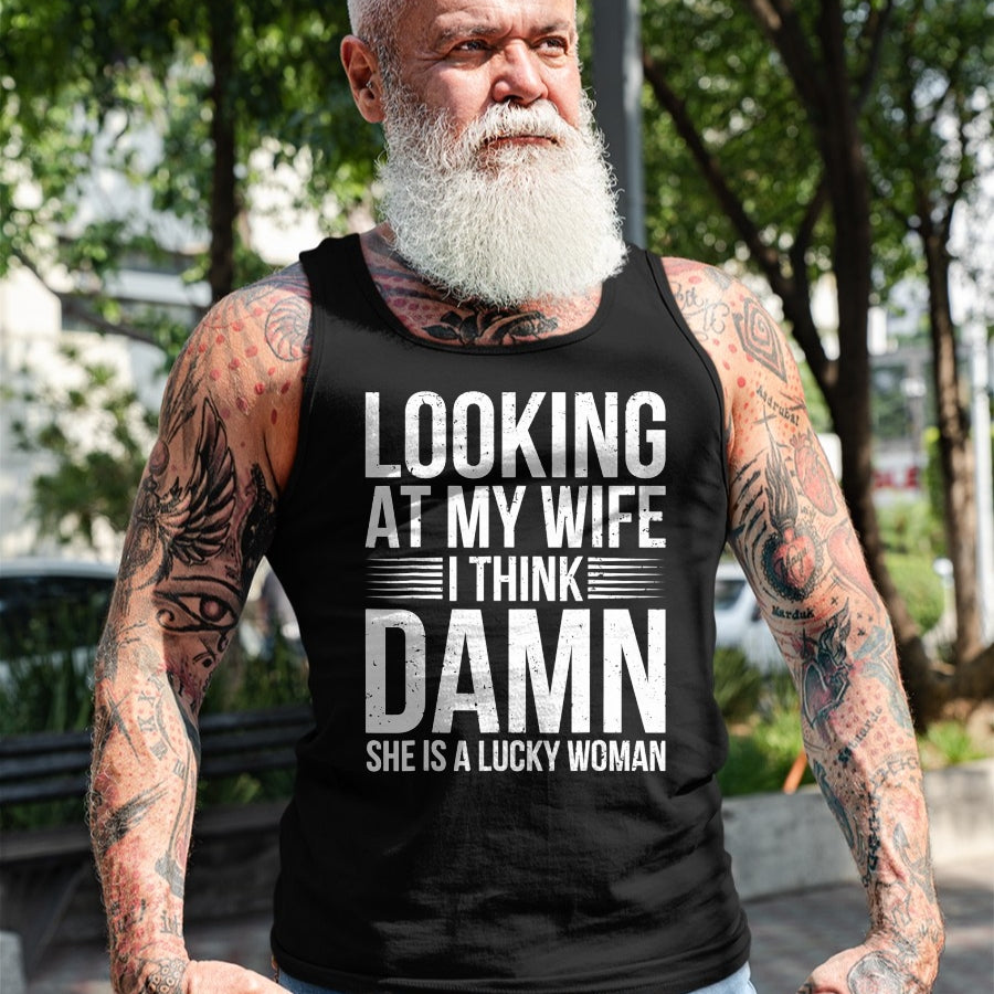 Best Husband Shirt, Wife and Husband Unisex T-Shirt/Hoodie/Sweatshirt HLT00 - Mens Funny Saying Graphic Tee Lucky Husband Sarcastic Humor T-Shirt
