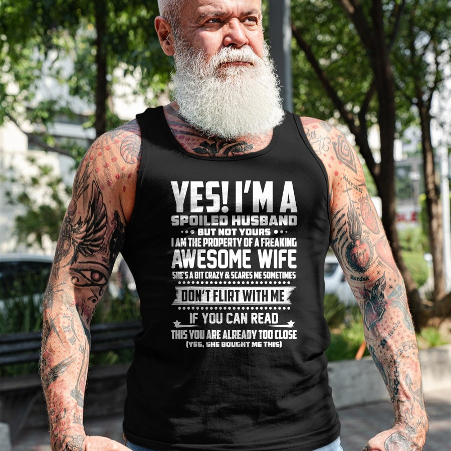 Best Husband Shirt, Wife and Husband Unisex T-Shirt/Hoodie/Sweatshirt HLT00 - I_M A SPOILED HUSBAND AMAZING GIFT FOR HUSBAND T-Shirt