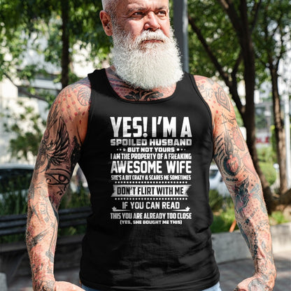 Best Husband Shirt, Wife and Husband Unisex T-Shirt/Hoodie/Sweatshirt HLT00 - I_M A SPOILED HUSBAND AMAZING GIFT FOR HUSBAND T-Shirt