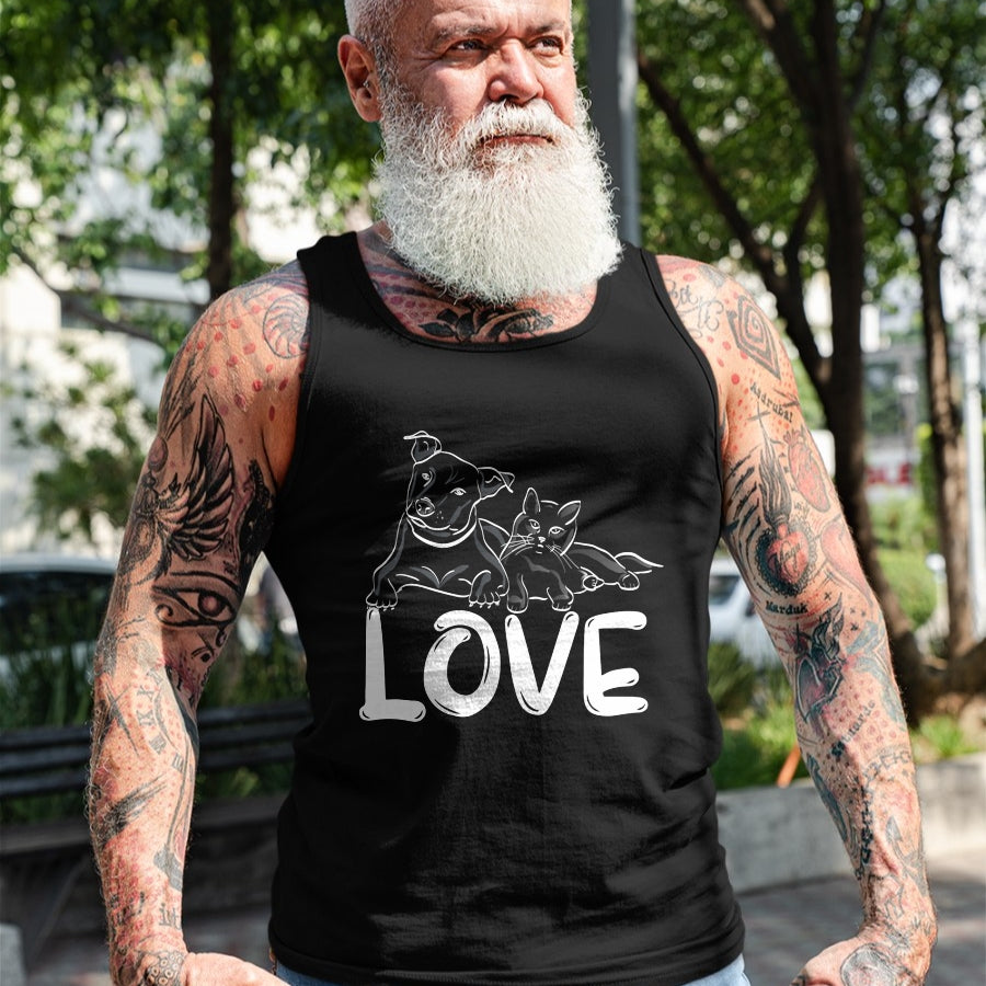 Cat Love Shirt, Funny Cat Lover Gift UnisexT-Shirt/Hoodie/Sweatshirt HLT00 - I Love My Cat Dog Animal Paws T-Shirt for Men Women Kids