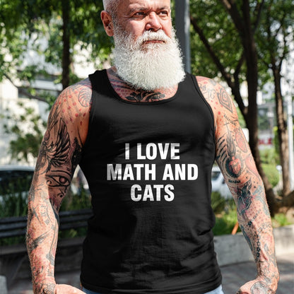 Cat Love Shirt, Funny Cat Lover Gift UnisexT-Shirt/Hoodie/Sweatshirt HLT00 - I Love Math and Cats T-Shirt