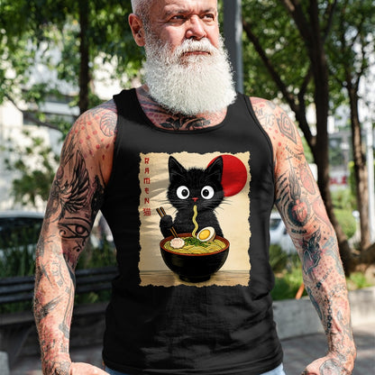Cat Love Shirt, Funny Cat Lover Gift UnisexT-Shirt/Hoodie/Sweatshirt HLT00 - Anime Cat Ramen Japanese Funny Cat Graphic Tees Anime Gifts T-Shirt
