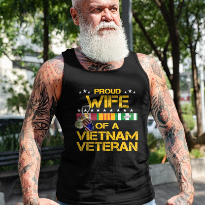Best Husband Shirt, Wife and Husband Unisex T-Shirt/Hoodie/Sweatshirt HLT00 - Proud Wife of A Vietnam Veteran My Husband is A Hero T-Shirt T-Shirt