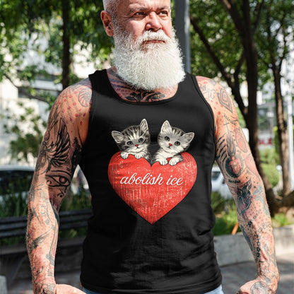 Cat Love Shirt, Funny Cat Lover Gift UnisexT-Shirt/Hoodie/Sweatshirt HLT00 - Abolish ICE, Cute Cat Valentine T-Shirt