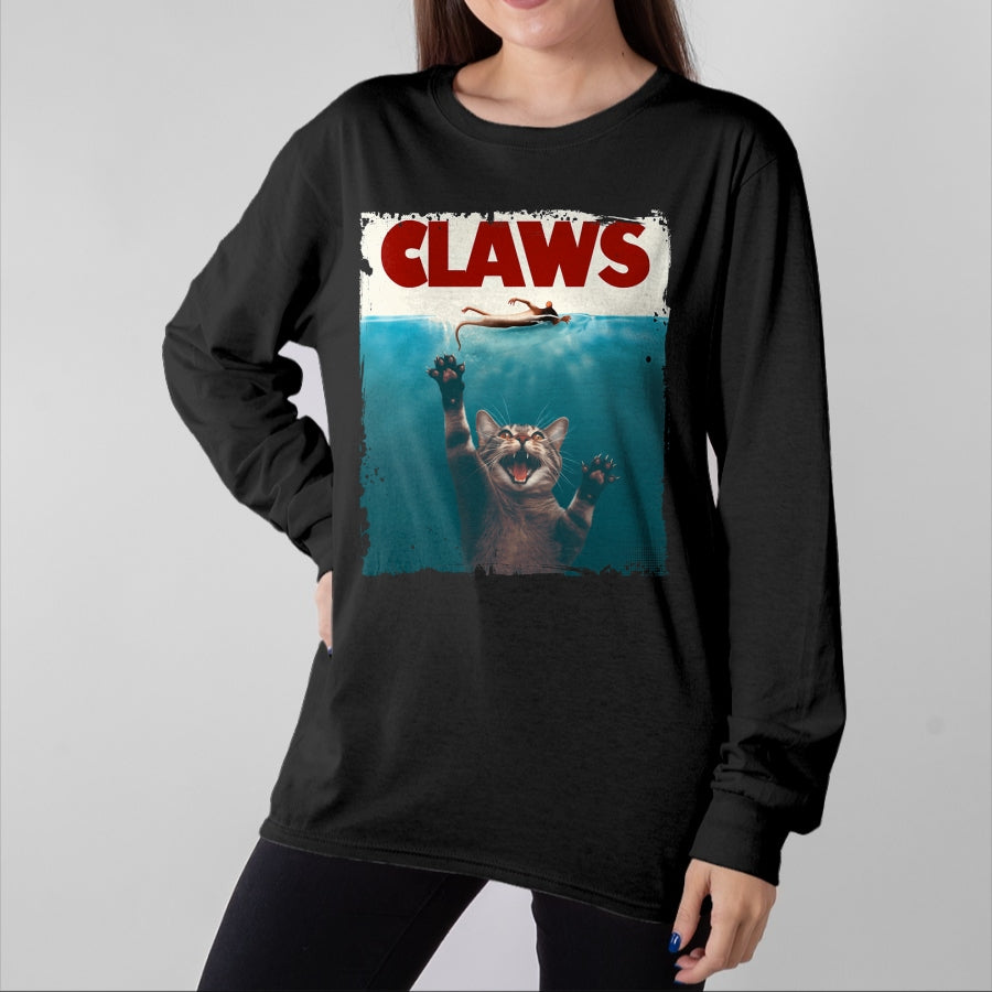 Cat Love Shirt, Funny Cat Lover Gift UnisexT-Shirt/Hoodie/Sweatshirt HLT00 - Claws Funny Cat I Love Cat Paws Cat Parody Animal Lover T-Shirt (1)
