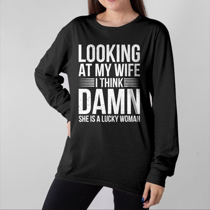 Best Husband Shirt, Wife and Husband Unisex T-Shirt/Hoodie/Sweatshirt HLT00 - Mens Funny Saying Graphic Tee Lucky Husband Sarcastic Humor T-Shirt