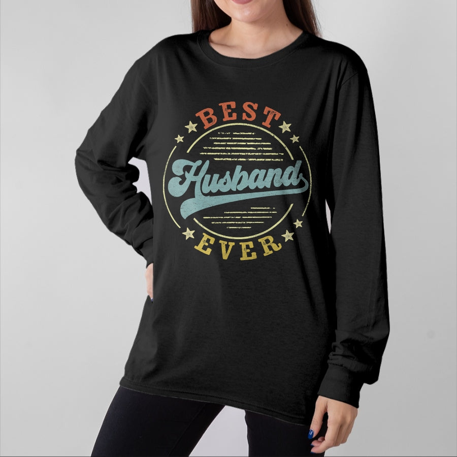 Best Husband Shirt, Wife and Husband Unisex T-Shirt/Hoodie/Sweatshirt HLT00 - Best Husband Ever Father_s Day Husband Gifts Vintage Emblem T-Shirt
