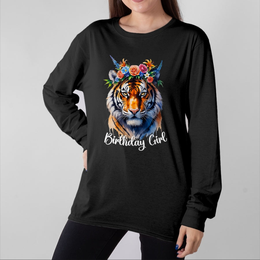 Cat Love Shirt, Funny Cat Lover Gift UnisexT-Shirt/Hoodie/Sweatshirt HLT00 - Tiger Birthday Girl Cute Zoo Themed Party Outfit Safari 6-12 T-Shirt