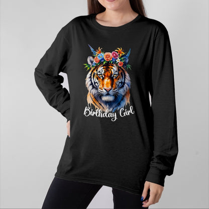 Cat Love Shirt, Funny Cat Lover Gift UnisexT-Shirt/Hoodie/Sweatshirt HLT00 - Tiger Birthday Girl Cute Zoo Themed Party Outfit Safari 6-12 T-Shirt