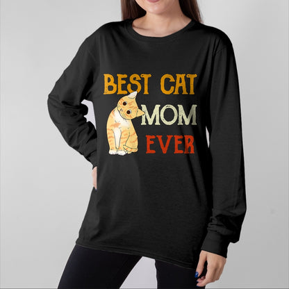 Cat Love Shirt, Funny Cat Lover Gift UnisexT-Shirt/Hoodie/Sweatshirt HLT00 - Vintage cat Best cat mom Ever Meow with My cat Funny Kitty T-Shirt