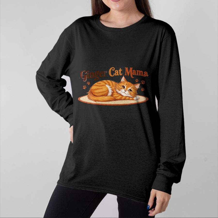 Cat Love Shirt, Funny Cat Lover Gift UnisexT-Shirt/Hoodie/Sweatshirt HLT00 - Ginger Cat Mama Ginger Mom lover Funny Gifts Cat Dad Cat Mom T-Shirt