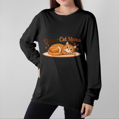Cat Love Shirt, Funny Cat Lover Gift UnisexT-Shirt/Hoodie/Sweatshirt HLT00 - Ginger Cat Mama Ginger Mom lover Funny Gifts Cat Dad Cat Mom T-Shirt