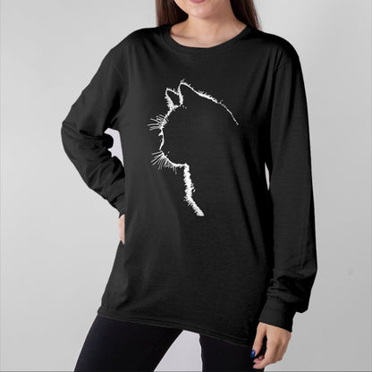 Cat Love Shirt, Funny Cat Lover Gift UnisexT-Shirt/Hoodie/Sweatshirt HLT00 - Cat Apparel Women with Cat Illustration T-Shirt Small