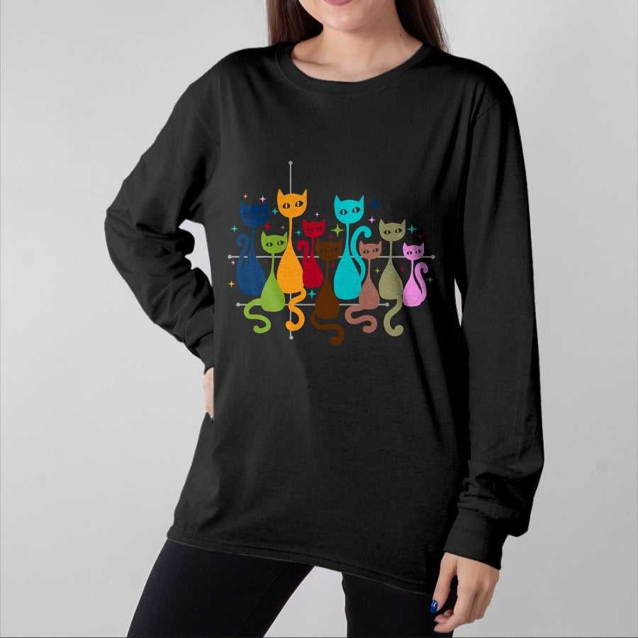 Cat Love Shirt, Funny Cat Lover Gift UnisexT-Shirt/Hoodie/Sweatshirt HLT00 - Classic Art Kitten Lover Vintage Artwork Cute Cat T-Shirt