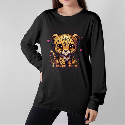 Cat Love Shirt, Funny Cat Lover Gift UnisexT-Shirt/Hoodie/Sweatshirt HLT00 - Just A Girl Who Loves Cheetahs Women Cheetah Cat Lover T-Shirt