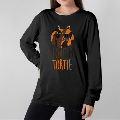 Cat Love Shirt, Funny Cat Lover Gift UnisexT-Shirt/Hoodie/Sweatshirt HLT00 - I love my cat (Tortie)I love my Tortoiseshell Cat T-Shirt for Men Women Kids