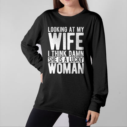 Best Husband Shirt, Wife and Husband Unisex T-Shirt/Hoodie/Sweatshirt HLT00 - Husband Wedding Lucky Women Relationship Love Husband T-Shirt