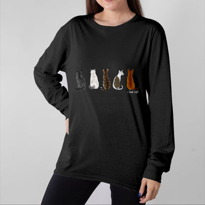 Cat Love Shirt, Funny Cat Lover Gift UnisexT-Shirt/Hoodie/Sweatshirt HLT00 - I Love Cats for Cat Lovers T-Shirt
