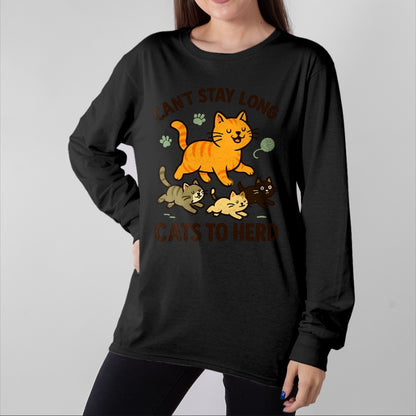 Cat Love Shirt, Funny Cat Lover Gift UnisexT-Shirt/Hoodie/Sweatshirt HLT00 - Funny Herding Cats Joke Cat Kitten T-Shirt