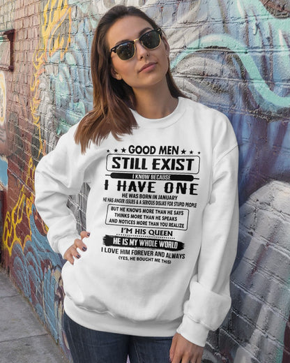 January - Good men Still Exist - gift for your girlfriend, wife from Husband - LUAN01 (SKU-GM-01)