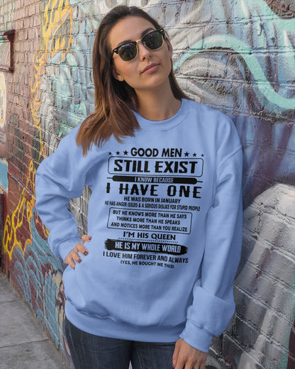January - Good men Still Exist - gift for your girlfriend, wife from Husband - LUAN01 (SKU-GM-01)