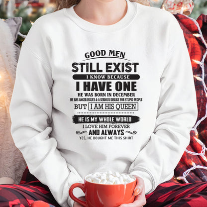 December - Good Men Still Exist - Perfect Gift For Your Girlfriend, Wife From Husband - LUAN12 (SKU07-166-12)