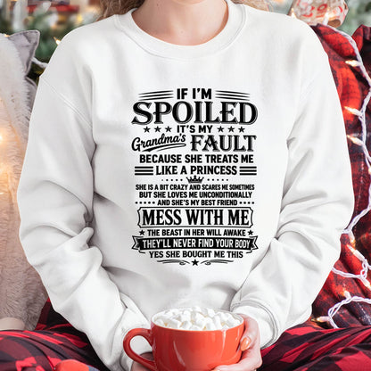 "I Have A Perfect Grandma - She Treats Me Like Princess" – The Beautiful T - Shirt From Grandma – LUAN00 (SKU2606-174-00)