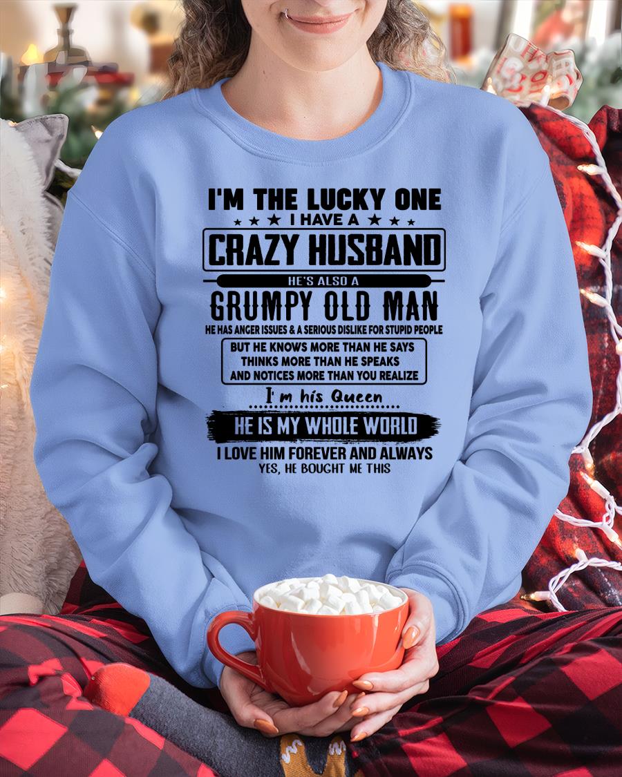 I am Lucky One I Have A Crazy Husband - Gift for Wife From Husband - LUAN00 (SKUT-LUCKYONE-00)