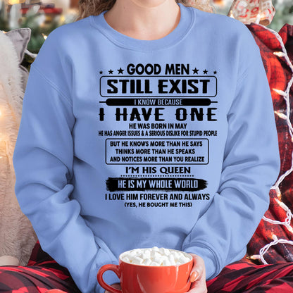 May - Good men Still Exist - gift for your girlfriend, wife from Husband - LUAN05 (SKU-GM-05)