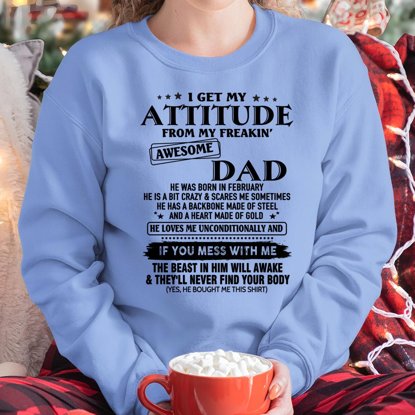 February - Gift For Son and Daughter From Dad - LUAN02 - (SKU-TDADC-02)