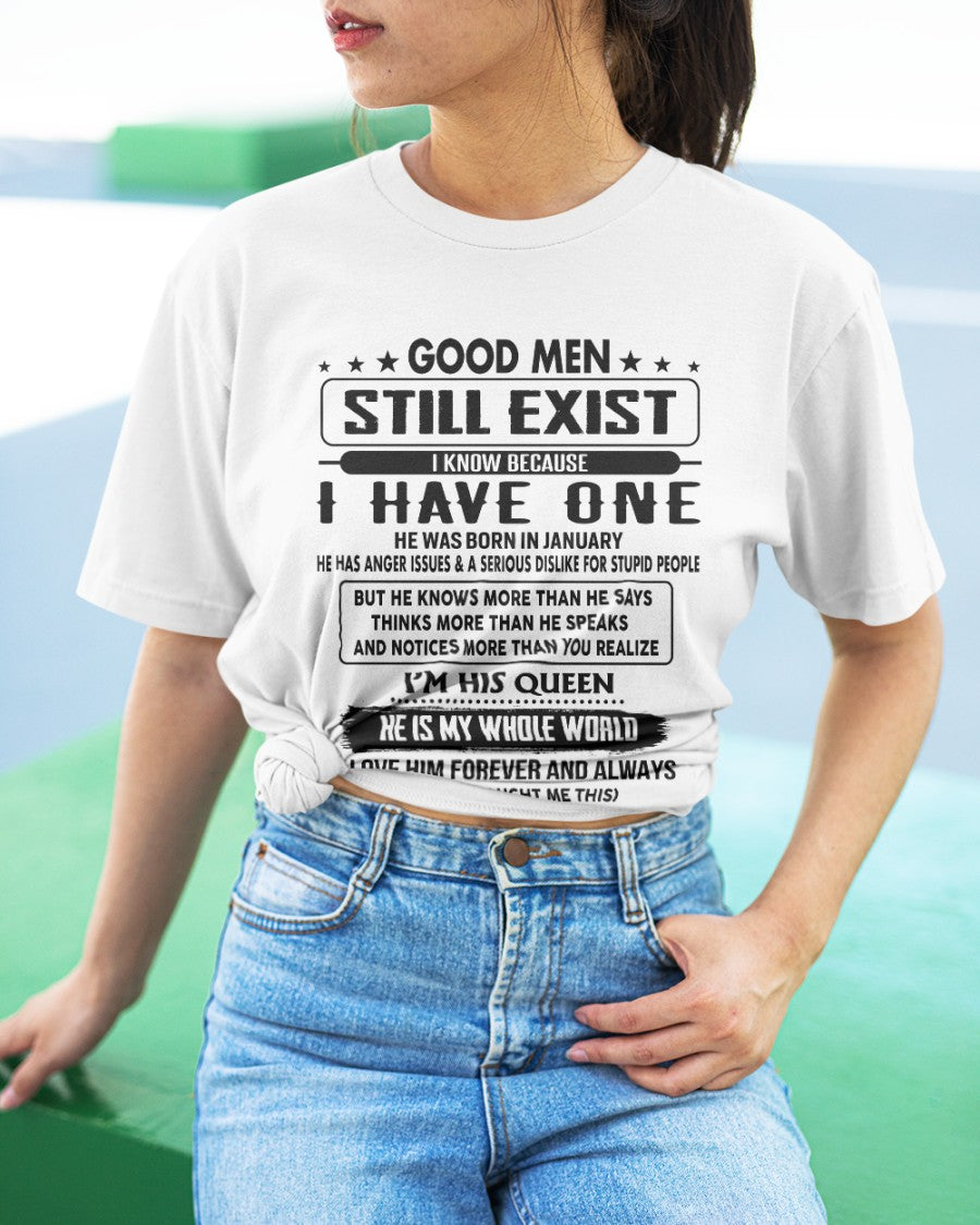 January - Good men Still Exist - gift for your girlfriend, wife from Husband - LUAN01 (SKU-GM-01)