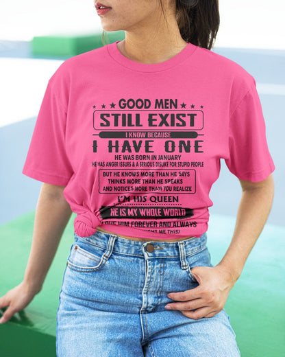 January - Good men Still Exist - gift for your girlfriend, wife from Husband - LUAN01 (SKU-GM-01)