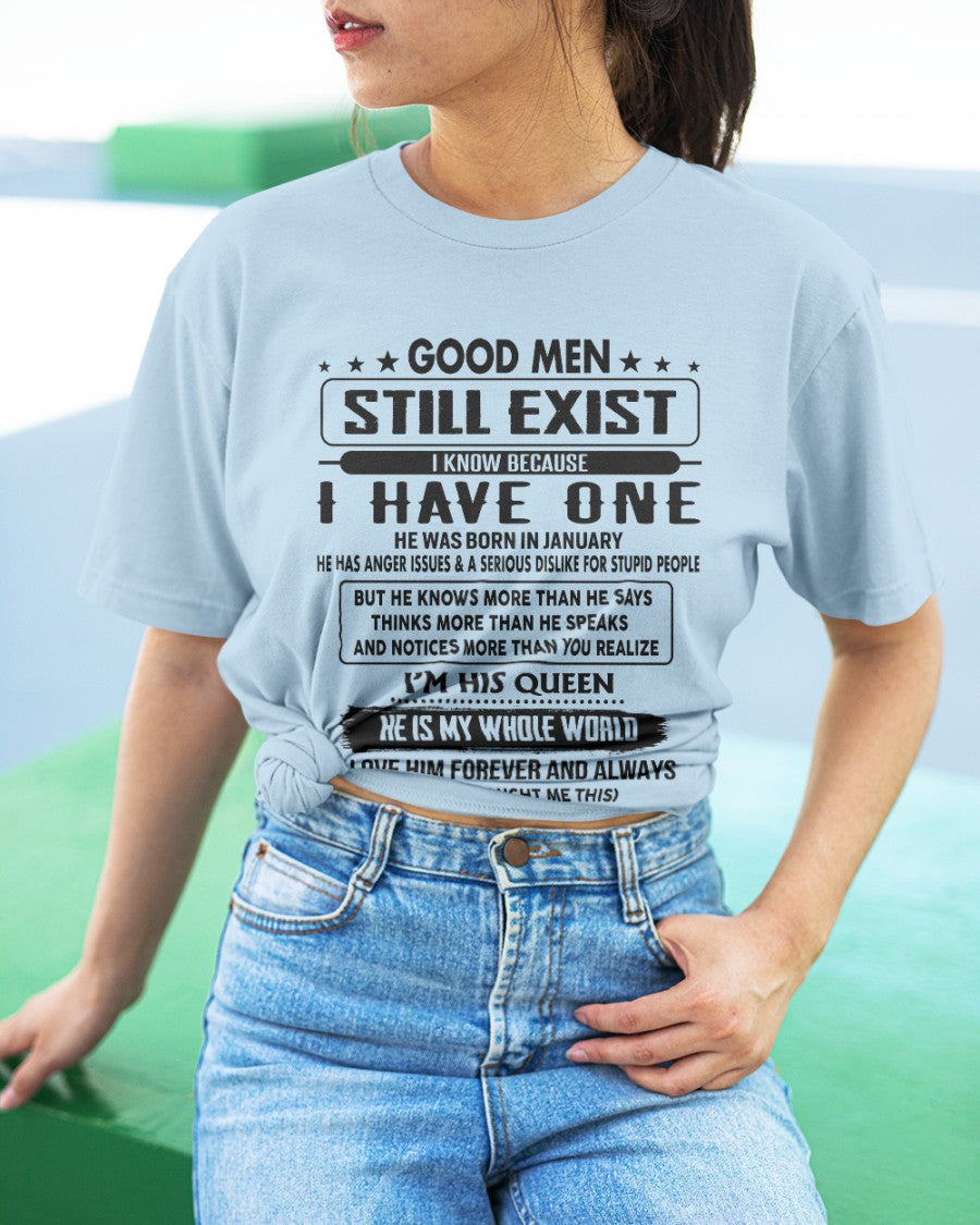 January - Good men Still Exist - gift for your girlfriend, wife from Husband - LUAN01 (SKU-GM-01)